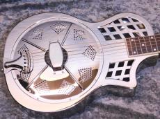 Republic Guitars Highway 61 "Full Scale" Polished Nickel Finish/ Diamond Cone Cover_3