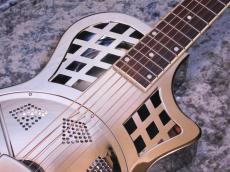 Republic Guitars Highway 61 "Full Scale" Polished Nickel Finish/ Diamond Cone Cover_7