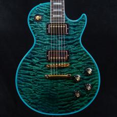 Gibson Custom Shop M2M 1968 Les Paul Custom 7A Quilt Nordic Blue Widow Gloss GH