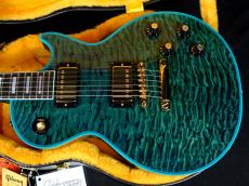 Gibson Custom Shop M2M 1968 Les Paul Custom 7A Quilt Nordic Blue Widow Gloss GH_4