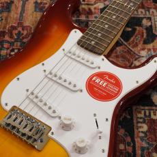 Squier Mini Stratocaster, Maple Fingerboard, White Pickguard / California Blue_4