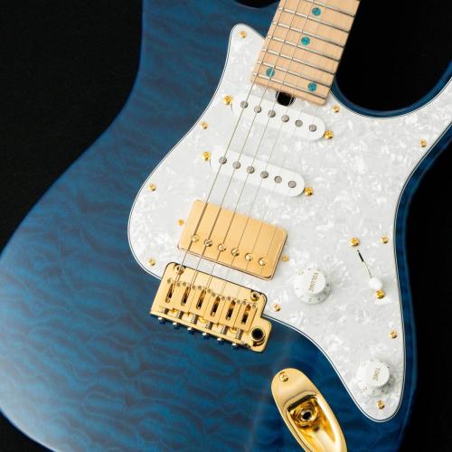 ギター T's Guitars DST Classic-24f T's DST-Classic 24 w/Master Grade Quilt Maple -Trans Blue