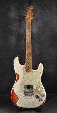 XOTiC XSC-2 Vintage White / Cherry Burst_2