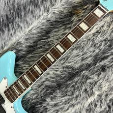 Squier Paranormal Electric VI Matching Headstock Daphne Blue_4