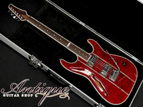 Combat Limited Edition ST-WARM Custom See Through Red /Abalone Inlay & Brazilian RW-Parts Near-Mint 3.16kg "One-Off Custom for Guitar Show"