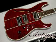 Combat Limited Edition ST-WARM Custom See Through Red /Abalone Inlay & Brazilian RW-Parts Near-Mint 3.16kg "One-Off Custom for Guitar Show"_4