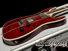 Combat Limited Edition ST-WARM Custom See Through Red /Abalone Inlay & Brazilian RW-Parts Near-Mint 3.16kg "One-Off Custom for Guitar Show"_6