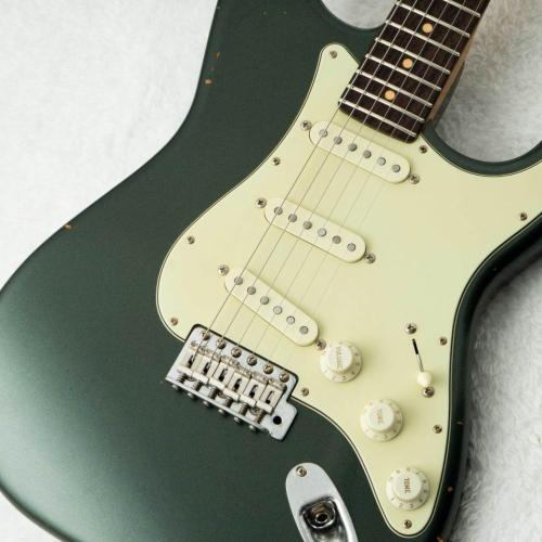 Black Smoker TRAD MASTER series SIGMA SSS Medium Aged w/Curly Maple, Matching Head -Sherwood Green Metallic-