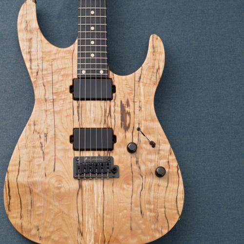TOM ANDERSON Angel w/Selected Spalted Maple Top -Natural with Binging-
