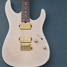 T's DST Pro 24 5A Flame Maple -White Blonde Burst / White Blonde w/Gold Filler-【3.52kg】
