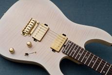 T's DST Pro 24 5A Flame Maple -White Blonde Burst / White Blonde w/Gold Filler-【3.52kg】_5