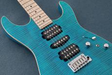 TOM ANDERSON Drop Top w/Special Selection Traditional Flame, Blue Logo -Bora Bora Blue with Binding-_4