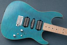TOM ANDERSON Drop Top w/Special Selection Traditional Flame, Blue Logo -Bora Bora Blue with Binding-_6