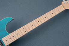 TOM ANDERSON Drop Top w/Special Selection Traditional Flame, Blue Logo -Bora Bora Blue with Binding-_7