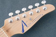 TOM ANDERSON Drop Top w/Special Selection Traditional Flame, Blue Logo -Bora Bora Blue with Binding-_8