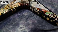 Epiphone JIMI HENDRIX PAINTED V Epiphone Inspired by Gibson Custom Shop Jimi Hendrix "Love Drops" Flying_5