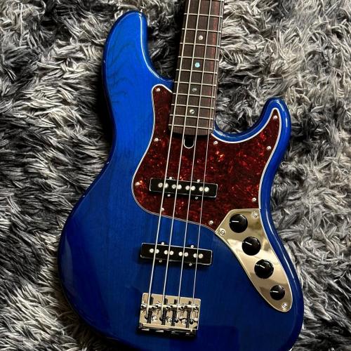 Fender Made in Japan Limited Active Modern Jazz Bass, Rosewood Fingerboard, Sapphire Blue Trans