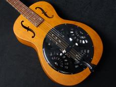 Dobro Dobro Hound Dog Deluxe Round Neck Vintage Brown_3