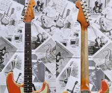 Fender Custom Shop MBS 1961 Stratocaster Heavy Relic -Faded Fiesta Red- by Dale Wilson_6