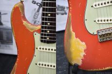 Fender Custom Shop MBS 1961 Stratocaster Heavy Relic -Faded Fiesta Red- by Dale Wilson_8