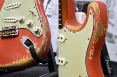 Fender Custom Shop MBS 1961 Stratocaster Heavy Relic -Faded Fiesta Red- by Dale Wilson_9