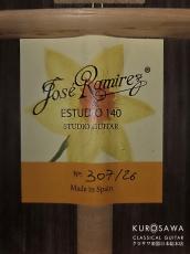 Jose Ramirez [ホセ・ラミレス] ESTUDIO 140 w/PU Flamenco Negra フラメンコ エレガット 黒【日本総本店2F 在庫品】_4