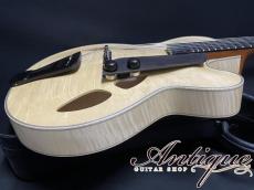 小林一三 (Ichizo Kobayashi) Arch Top Jazz Model 2022 Natural /Figured German Spruce /Figured Flame Maple /Honduras Mahogany EX+++ w/bam Hard Case "Selected Master Grade Wood"_6