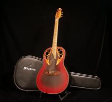 Ovation Super Adamas 1687-2【ラメが多い時期の人気モデル! OP24搭載 人気のレッドバースト! 相場よりお安くご提供です! 】解説試奏動画ご覧下さい。
