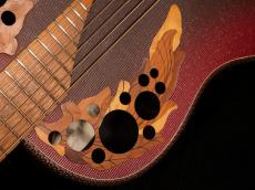 Ovation Super Adamas 1687-2【ラメが多い時期の人気モデル! OP24搭載 人気のレッドバースト! 相場よりお安くご提供です! 】解説試奏動画ご覧下さい。_12