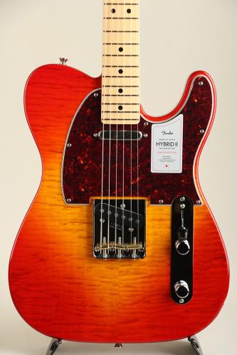 Fender 2024 Collection Made in Japan Hybrid II Telecaster Flame Sunset Orange Transparent【S/N JD24032752】