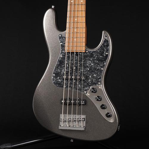 Sadowsky Metro Express MX21 VJ5 Morado Fingerboard ~Solid Silver Metallic High Polish~
