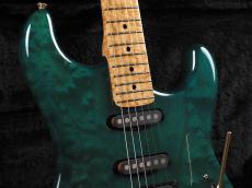 SCHECTER USA Custom ST Type "Solid Quilt Maple Body" ~See Through Blue~_4