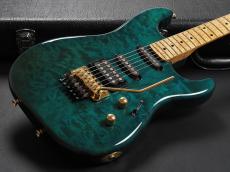SCHECTER USA Custom ST Type "Solid Quilt Maple Body" ~See Through Blue~_8