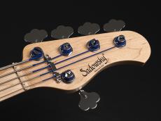 Sadowsky Metroline ML21 VJ5 Vintage J/J Bass Swamp Ash Body 5st  ~Nirvana Black Transparent Satin~_3