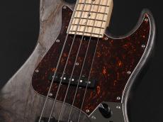 Sadowsky Metroline ML21 VJ5 Vintage J/J Bass Swamp Ash Body 5st  ~Nirvana Black Transparent Satin~_5