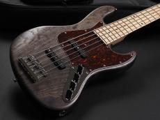 Sadowsky Metroline ML21 VJ5 Vintage J/J Bass Swamp Ash Body 5st  ~Nirvana Black Transparent Satin~_8
