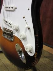 Fender Custom Shop Limited Edition 70th Anniversary 1954 Stratocaster Heavy Relic Wide Fade 2Color Sunburst_4