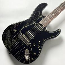 Altero Custom Guitars Astra Standard - Black with White Grain Fill - #2607177 【3.36kg】