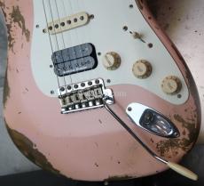 Fender Custom Shop '57 Stratocaster SSH Relic / Shell Pink _5