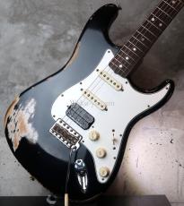 Fender Custom Shop 1969 Stratocaster SSH Heavy Relic Black_3