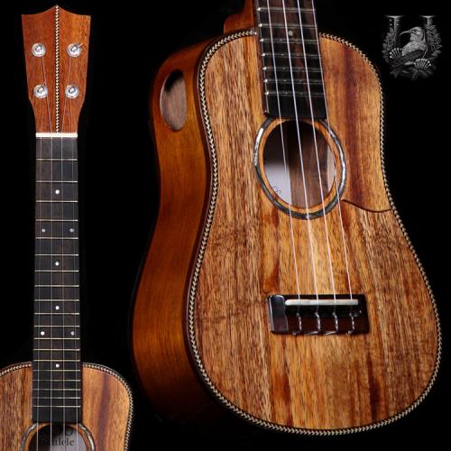 KOU ukulele Soprano LN Bell shape "S"model - Hawaiian koa-