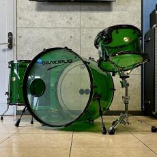 CANOPUS Custom Order Acrylic Kit 26 18 15 "GREEN" Black Nickel Hardware  [3-Piece Shell set]_2
