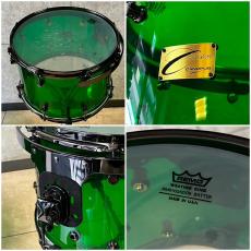 CANOPUS Custom Order Acrylic Kit 26 18 15 "GREEN" Black Nickel Hardware  [3-Piece Shell set]_9