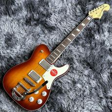 Squier Paranormal Troublemaker Telecaster Deluxe Bigsby, Parchment Pickguard, Honey Sunburst_2