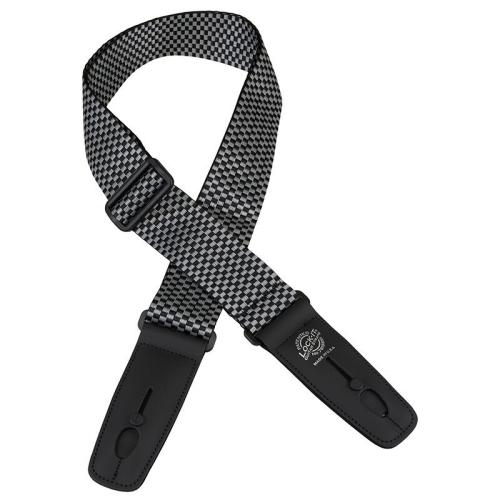 Lock-It Straps Poly Pro LIS 009 P2-SLCHK シルバー/ブラック《ギターストラップ》【オンラインストア限定】