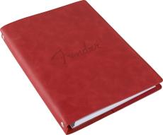 Fender Vegan Leather Music Note Book, Dakota Red