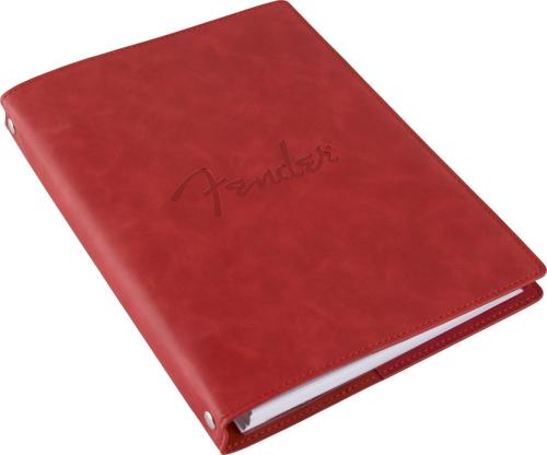 Fender Vegan Leather Music Note Book, Dakota Red
