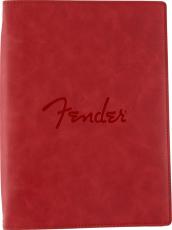 Fender Vegan Leather Music Note Book, Dakota Red_4