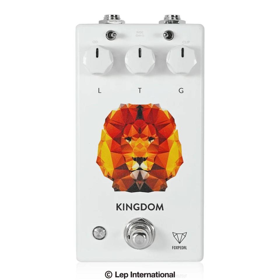FOXPEDAL KINGDOM オーバードライブ　ギターエフェクター オーバードライブ】FoxpedalからKingdomのAntique Gold仕上げ