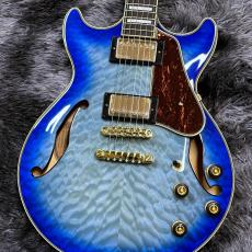 Ibanez AM93QM-JBB (Jet Blue Burst) -AM Artcore Expressionist-【特価】【セミアコ】